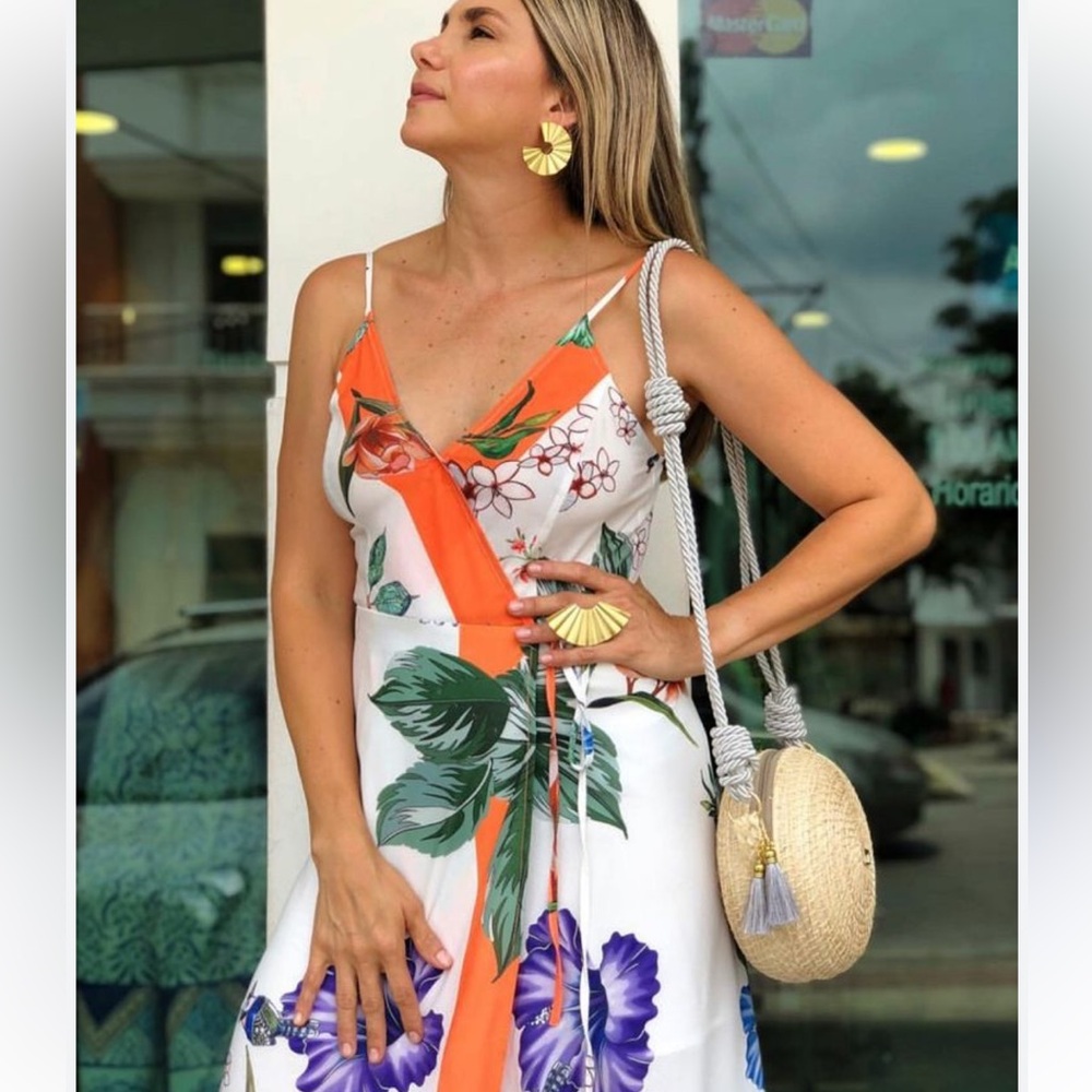 Latiste Floral Maxi Wrap Dress